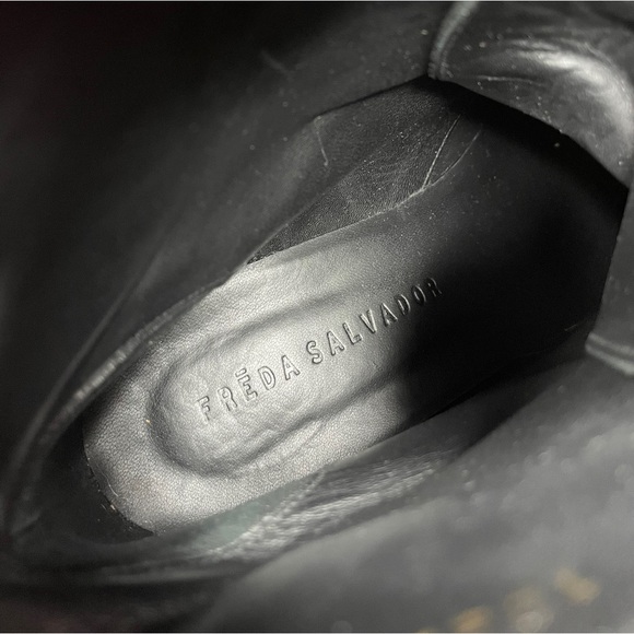 Freda Salvador | Ace Lace Up Boot Black Smooth Leather 9 - Picture 3 of 13